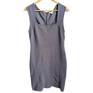 RONNY KOBO Grey Bodycon Bandage Strechy Cocktail Feminine Mini Dress Large